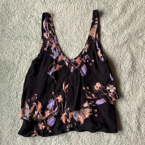 Free People Intimately Floral Print Layered Top - Picture 1 of 2